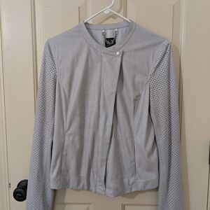 Gray Perforated Jacket